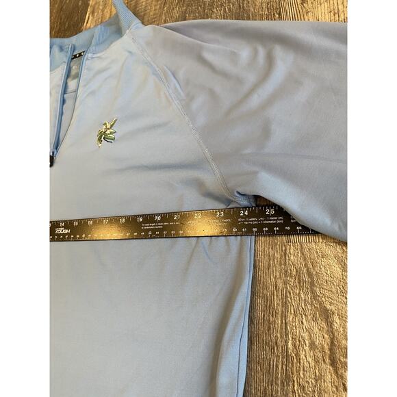 FootJoy FJ Mens Sz Large* Pullover Blue Golf Athletic Performance Stretch Shirt - Picture 9 of 12